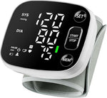 MEDIDOR DE PRESION DIGITAL,Monitores de presión arterial para uso doméstico, tensiómetro de muñeca recargable con pantalla LED retroiluminada, almacenamiento de memoria de 240, para 2 usuarios, con funda de transporte, USA BATERIA
