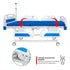 CAMA DE POSICION HOSPITALARIA ELECTRICA  BLANCA 3 FUNCIONES
