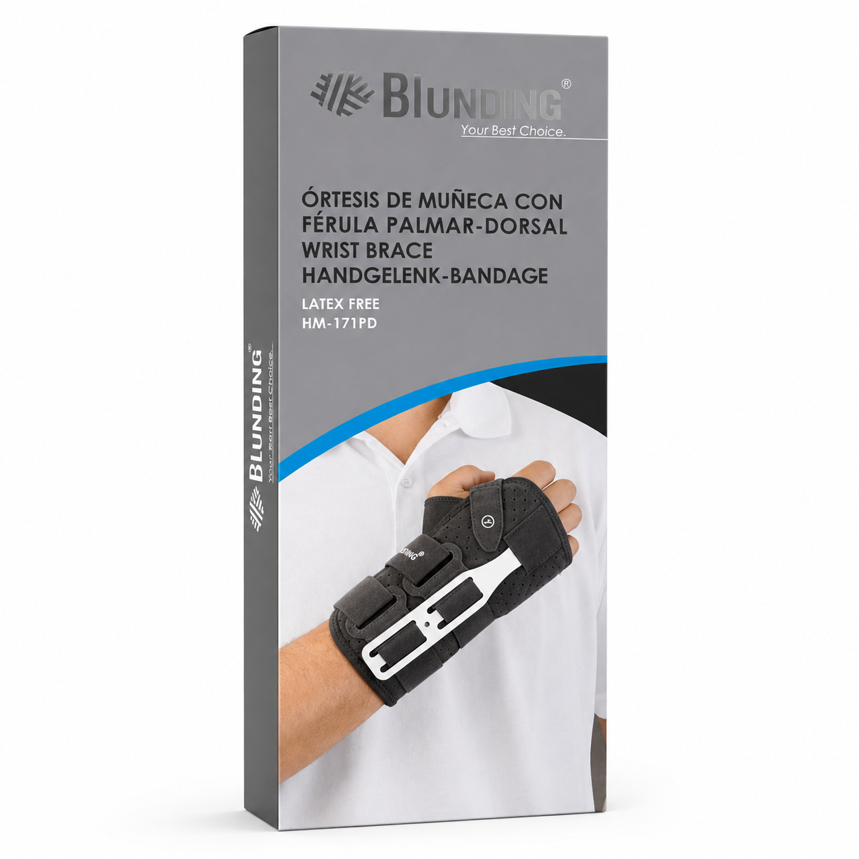 MUÑEQUERA CON FERULA PALMAR DERECHA MEDIUM BLUNDING