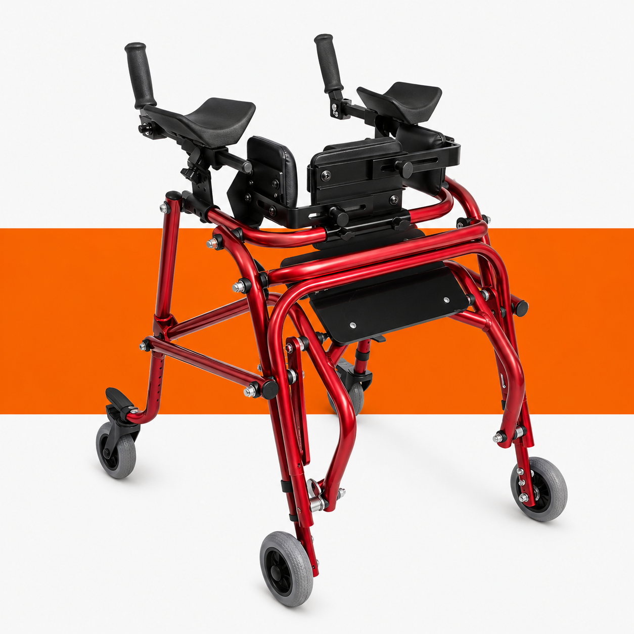 ANDADOR CON ASIENTO PEDIATRICO ROJO