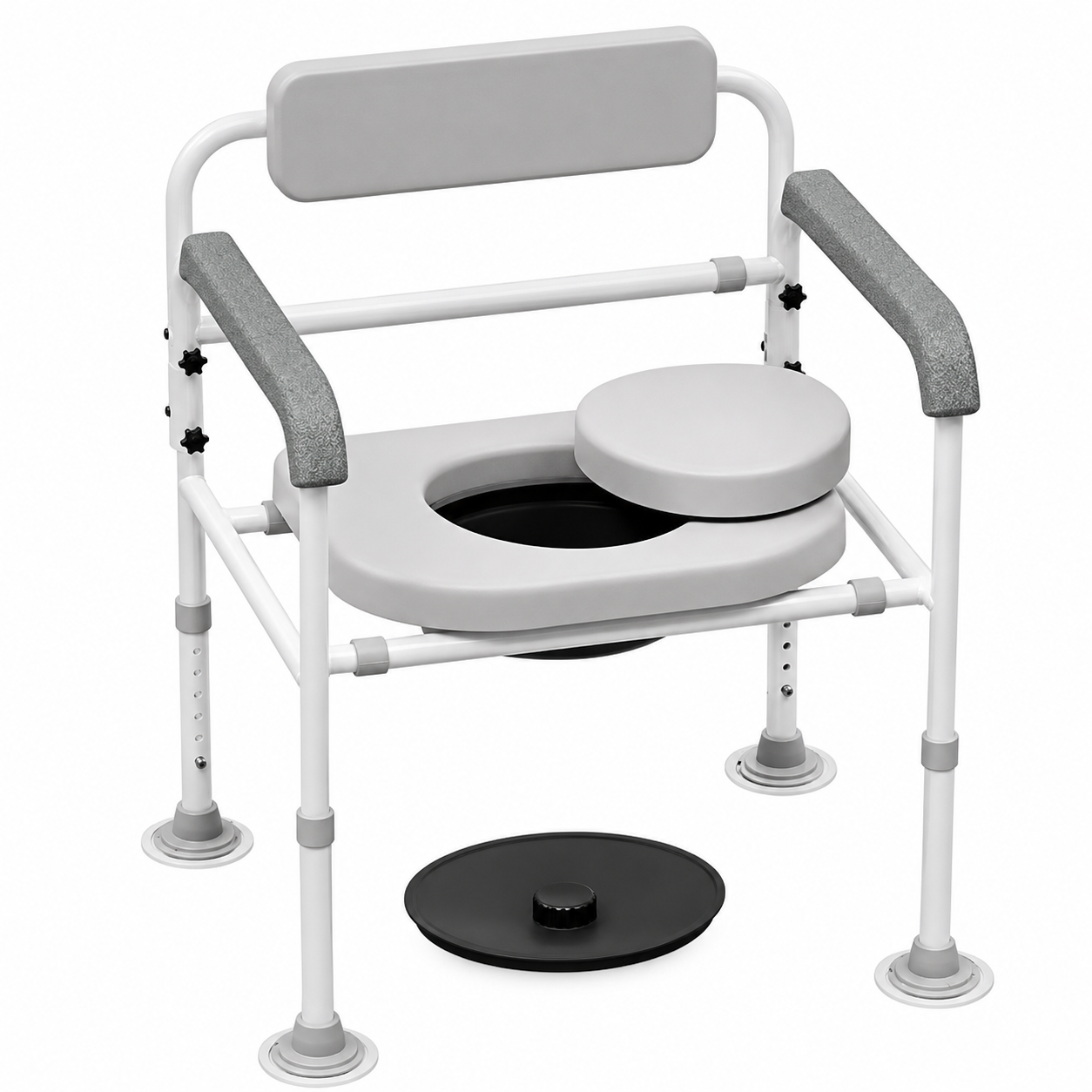 INODORO PORTATIL Inodoro Cómodo Portátil Estable con Cubeta de Orinal de 7.5 Cuartos de Galón, 350 Libras
