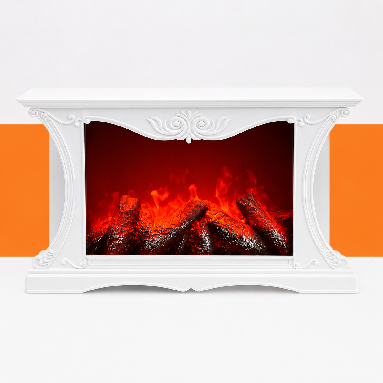 Chimenea artificial eléctrica música por bluetooth