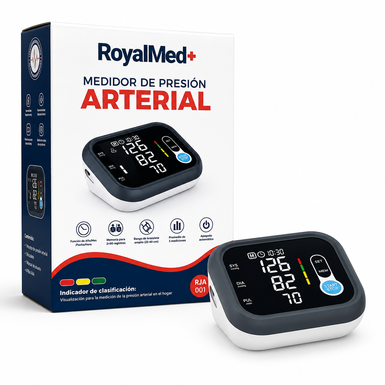 ESFISMOMANOMETRO DIGITAL DE BRAZO ROYALMED