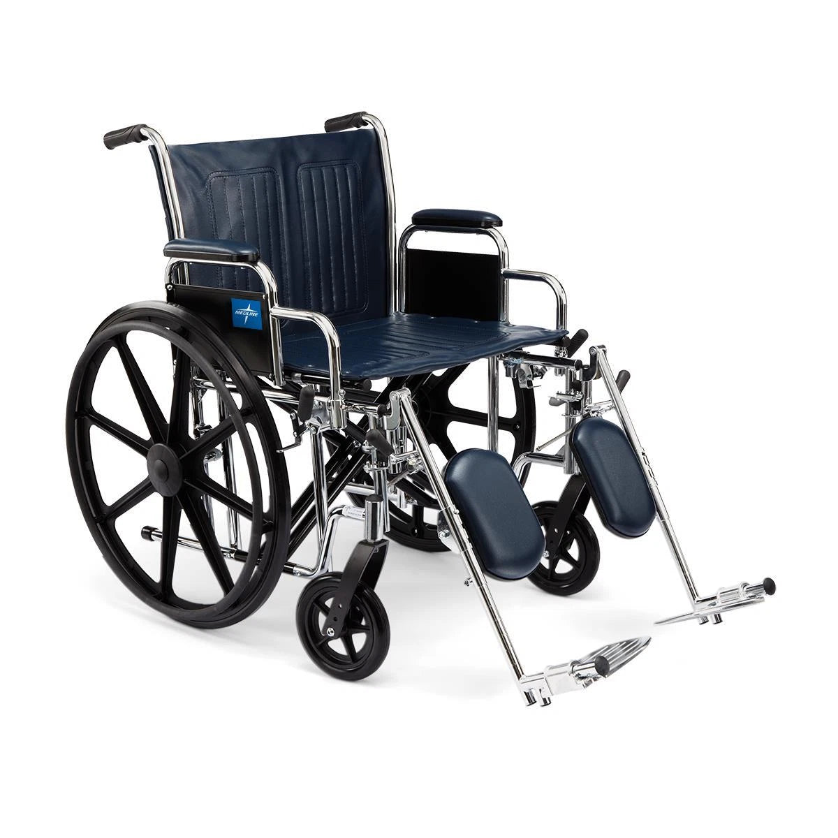 SILLA DE RUEDAS BARIATICA  GRANDE MEDLINE PLATEADA