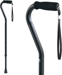 Bastón para caminar con mango negro ajustable -marca drive-
