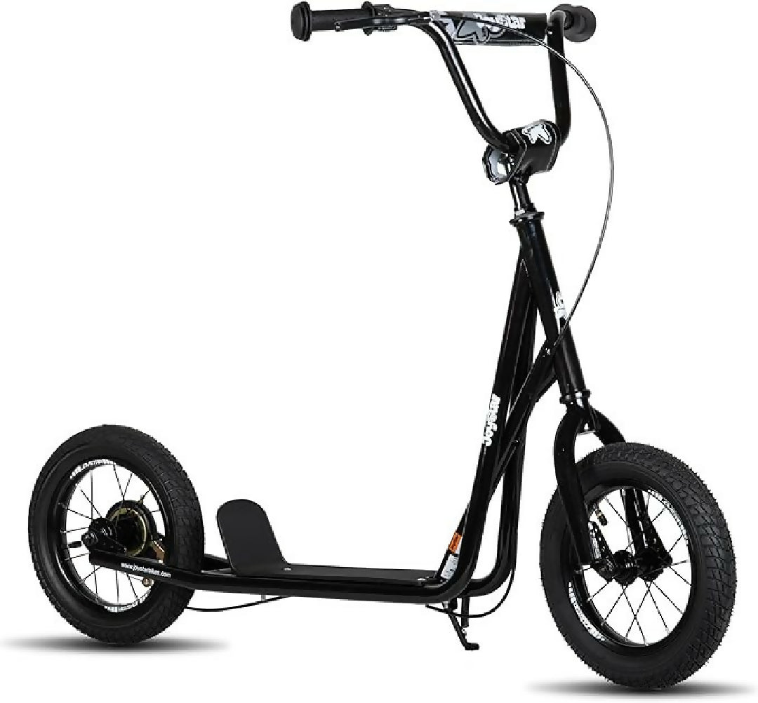JOYSTAR Patinete para niños de 5 a 9 años de edad, ruedas grandes de 12 pulgadas para niños, adolescentes y adultos, freno trasero y manubrio ajustable, scooter para niño