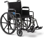 SILLA DE RUEDAS Medline, asiento de 16 pulgadas de ancho x 16 pulgadas de profundidad